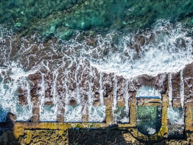 Sliema, Malta 'daki Roma hamamında çekilmiş hava fotoğrafı.