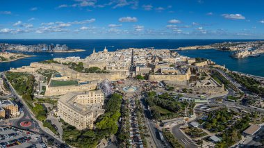 Valetta, Malta 'dan havadan paboramik fotoğraf