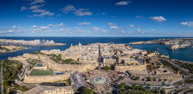 Valetta, Malta 'dan havadan paboramik fotoğraf