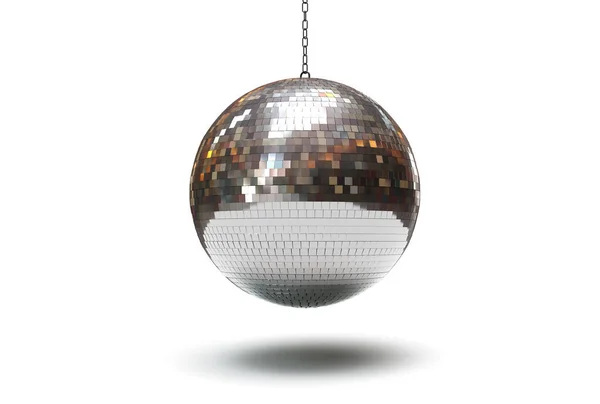 Mirror Ball Isolated White Background Rendering — Stock Photo, Image