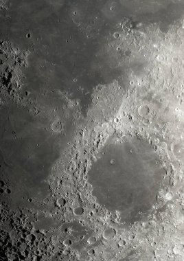 Saydam arkaplandaki ay yüzeyi ayrıntıları - 3D görüntüleme - Nasa 'dan haritalar