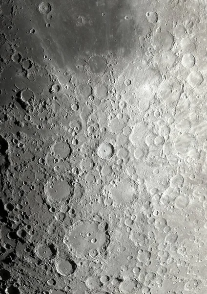 Lunar Surface Detail Transparent Background Rendering Maps Nasa — Stock Photo, Image