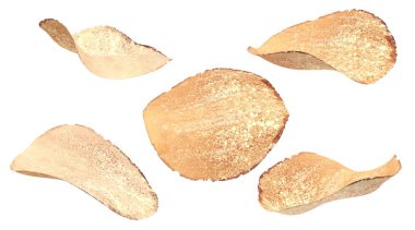 Beyaz arkaplanda çok fazla krep - 3D görüntüleme