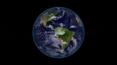 Dünyanın etrafında uç, NASA 'dan MAP görüntüsü sonda görüntüsü - 3D görüntüleme