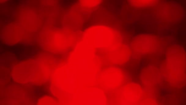 赤い抽象的な背景と動くぼやけたライト — ストック動画