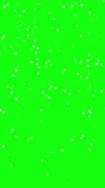 Kar yağmaya başlıyor, rüzgar fırtınası - 3 boyutlu görüntüleme - yeşil ekran