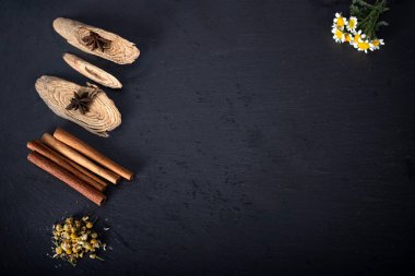 boşluk metni ile çiçek ve bitki ile kaydır