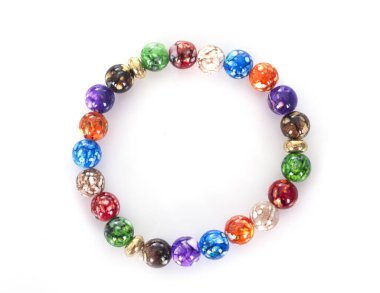 Renkli spektrum stüdyoda şanslı taş bilezik