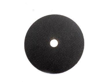 Açı veya yan öğütücü için disk beyaz arkaplanda izole edildi
