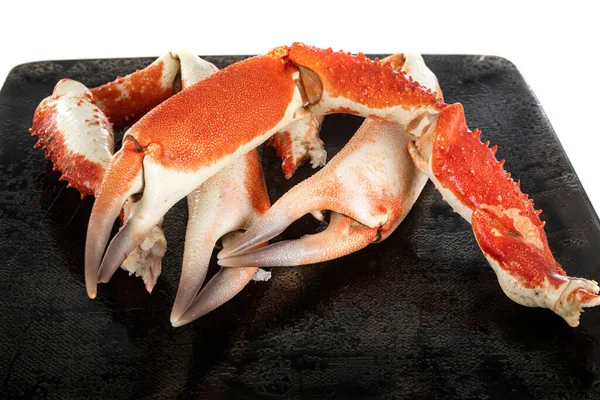 King Crab Leg Front White Background — Fotografia de Stock