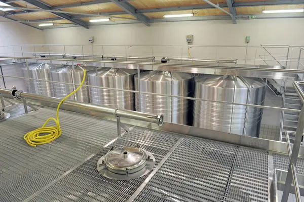 Fermentation tanks stainless steel for wine in France