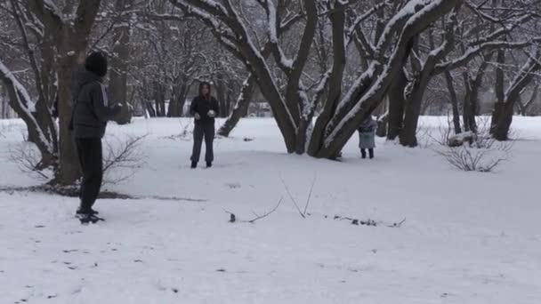 Ukraine Novomoskovsk 2023 Nature Has War Nature Arranged Holiday Winter — Vídeos de Stock