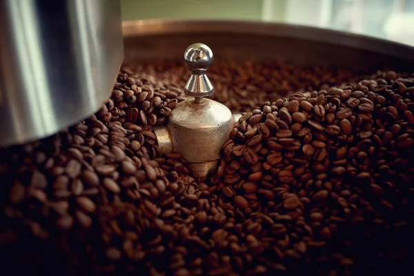 全磨碎咖啡搅拌机的密闭细节 — 图库照片