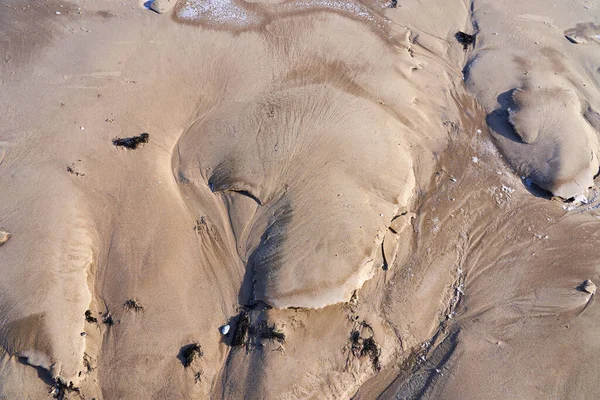 Zugefrorener Sandstrand Der Ostseeküste — Stockfoto