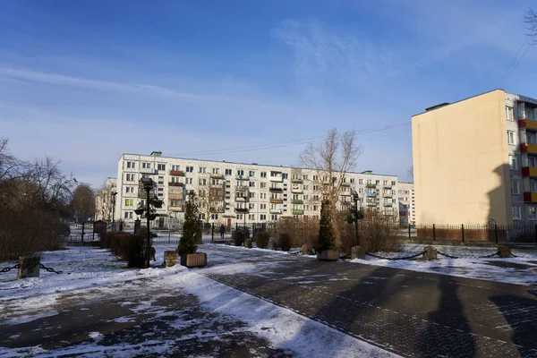 ラトビアのLiepaja 2023年2月5日 コロスタ刑務所近くの旧市街の一部 — ストック写真