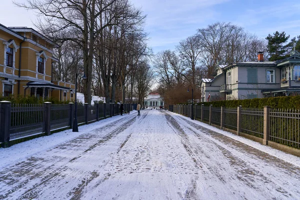 Liepaja Letonya Şubat 2023 Şehir Sokakları — Stok fotoğraf