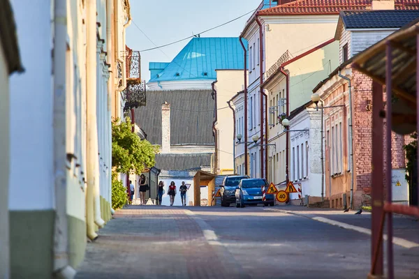 Grodno Bělorusko Června 2019 Turisté Městě Odpočinou Místa Pro Procházky — Stock fotografie