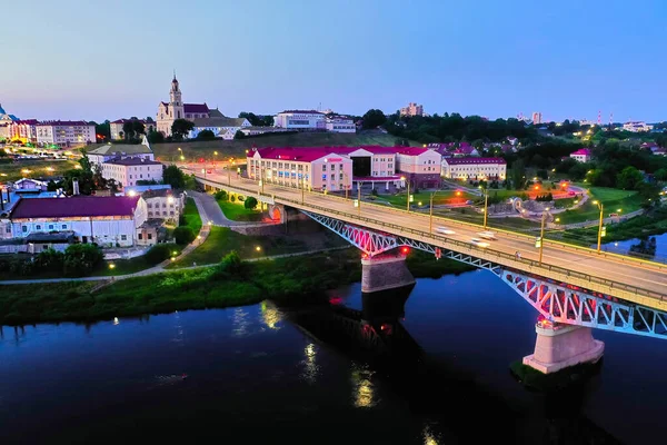Grodno Belarusz 2019 Június Gyönyörű Kilátás Városra Turisztikai Pihenőhely Vízummentes — Stock Fotó
