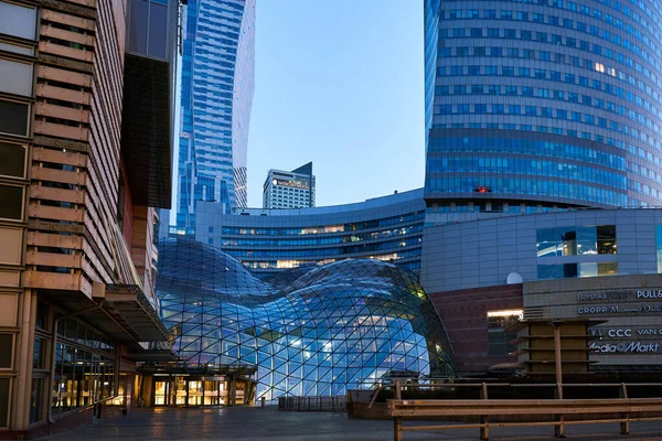 Варшава Польща Березня 2023 Сучасні Будинки Центрі Міста — стокове фото