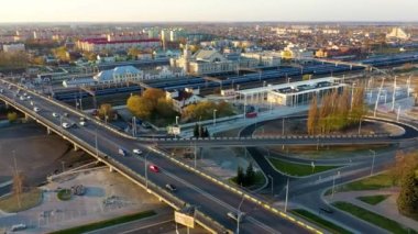 Belarus, Brest 'teki tren ve otobüs durağı.