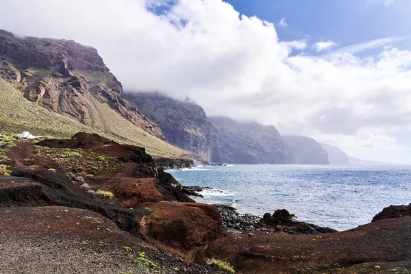 stock image A pleasant landscape with large rocks and the sea. View of the fjords