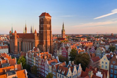 Avrupa 'da tatil. Eski şehirde harika bir mimari.