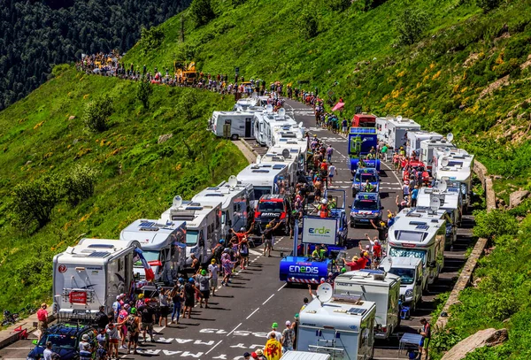 Pas Peyrol Francia Julio 2016 Enedis Caravan Durante Paso Caravana — Foto de Stock