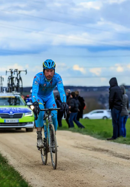 Vendôme France Mars 2016 Cycliste Kazakh Dmitriy Gruzdev Team Astana — Photo