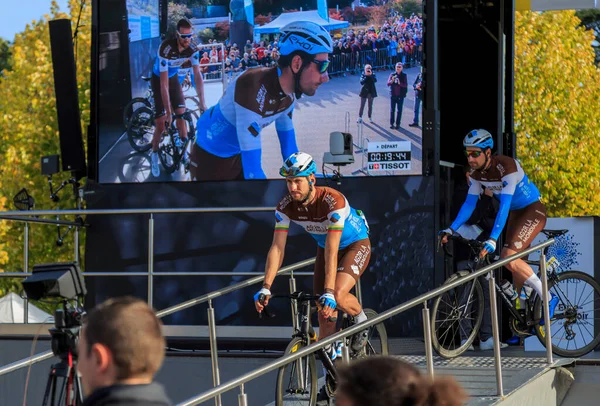 Chartres France October 2019 Lithuanian Cyclist Gediminas Bagdonas Team Ag2R — Stock Photo, Image
