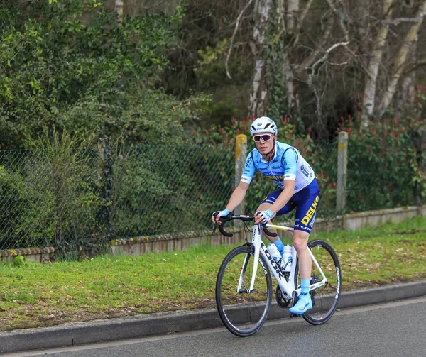Beulle França Março 2019 Ciclista Italiano Alessandro Fedeli Equipe Delko — Fotografia de Stock