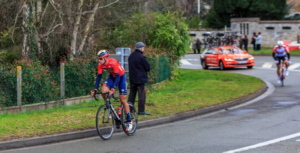 Beulle France Mars 2019 Cycliste Slovène Kristijan Koren Bahreïn Merida — Photo