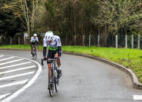 Beulle França Março 2019 Ciclista Sul Africano Louis Meintjes Team — Fotografia de Stock
