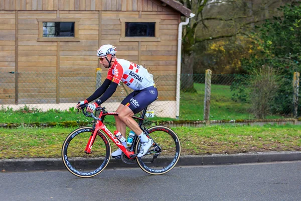 Beulle Frankrike Mars 2019 Den Tyske Cyklisten Heinrich Haussler Från — Stockfoto