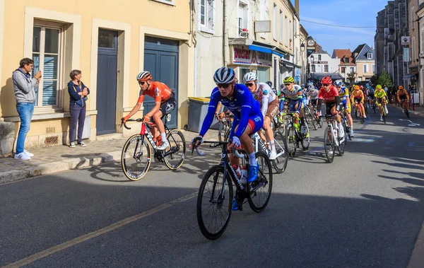 Bonneval Fransa Ekim 2021 Paris 2021 Yol Bisikleti Yarışı Sırasında — Stok fotoğraf