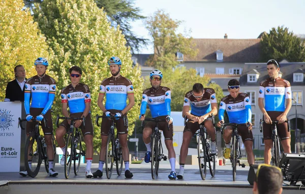 Chartres France October 2019 Team Ag2R Mondiale Dium Chartres Teams — 스톡 사진
