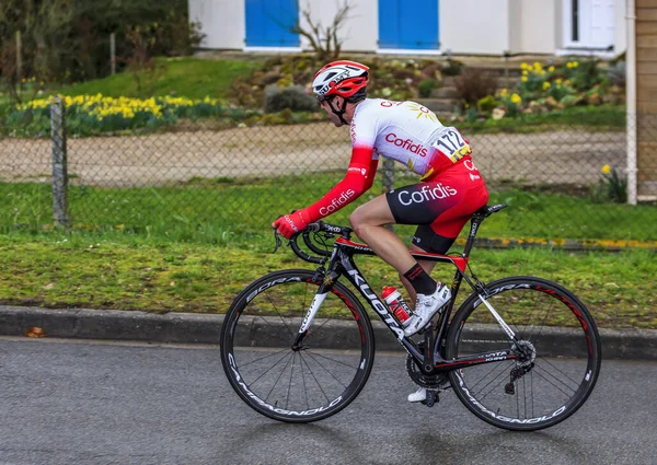 Beulle Franciaország 2019 Március Nicolas Edet Francia Kerékpáros Cote Beulle — Stock Fotó