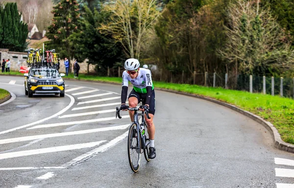 Beulle Francia Marzo 2019 Ciclista Sudafricano Louis Meintjes Del Team — Foto Stock
