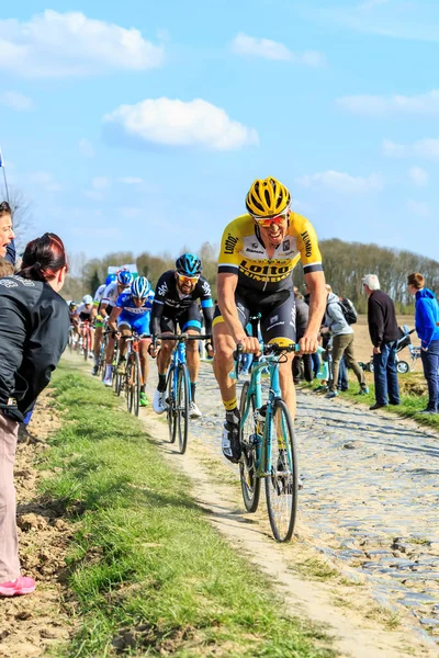 Carrefour Arbre France April 2015 Belgian Cyclist Sep Vanmarcke Team — Stock Photo, Image
