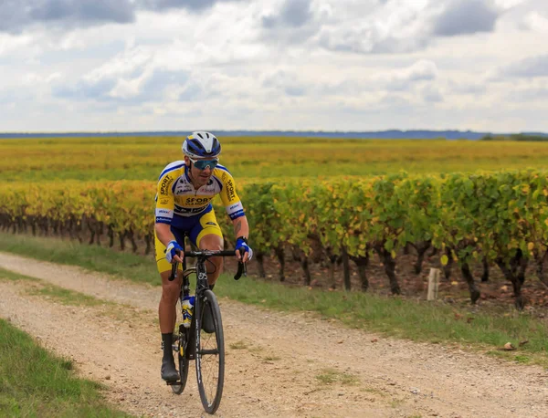 Noizay Francia Octubre 2020 Ciclista Belga Kenny Ketele Team Sport —  Fotos de Stock