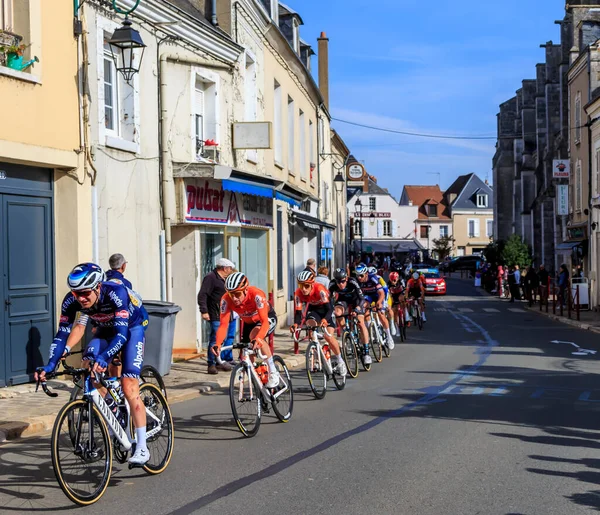 Bonneval Francia Octubre 2021 Paseo Pelotón Bonneval Durante Carrera Ciclismo —  Fotos de Stock