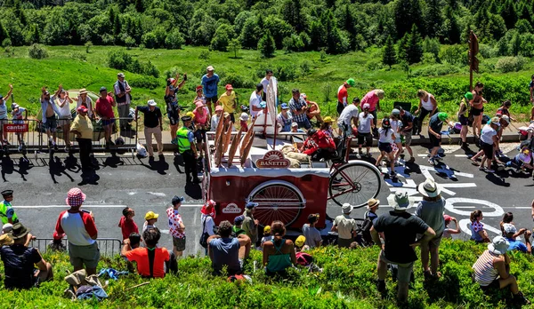 2016年7月6日 ペイロール Pas Peyrol フランス 2016年7月6日 2016年7月6日にフランス ツアー フランスの第5ステージで カンタルのパス — ストック写真