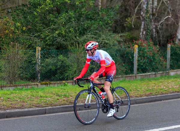 Beulle France March 2019 French Cyclist Nicolas Edet Team Cofidis Royalty Free Stock Images