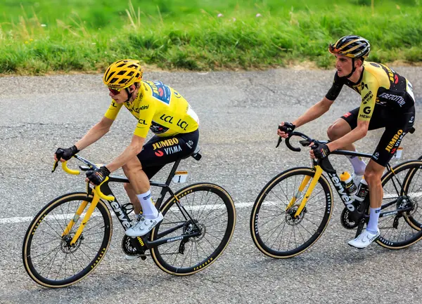 Messy France July 2023 Danish Cyclist Jonas Vingegaard Team Jumbo — Stock Photo, Image