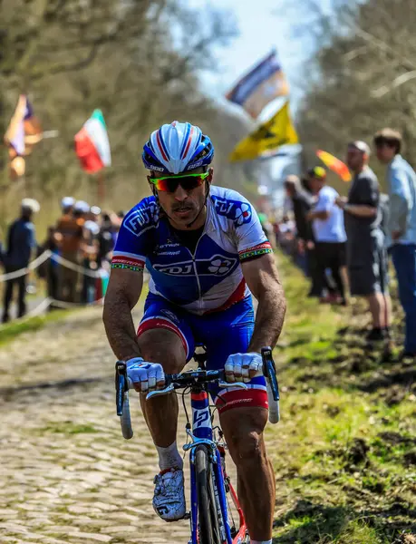 Wallers Arenberg Frankreich April 2015 Der Brasilianische Radrennfahrer Murilo Antonio Stockfoto