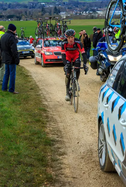 Vendome França Março 2016 Ciclista Michael Schar Bmc Racing Team Imagens De Bancos De Imagens