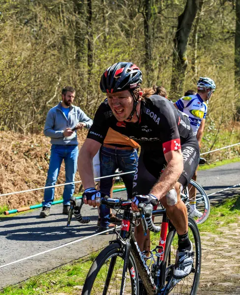 Wallers Arenberg Frankreich April 2015 Der Verletzte Neuseeländische Radrennfahrer Shane Stockfoto