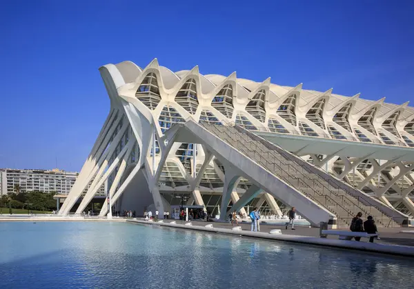 Valencia, İspanya - 2 Kasım 2022: Valencia, İspanya 'daki Bilim ve Sanat Müzesi.