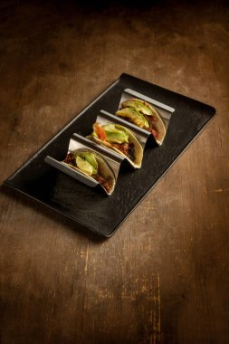 Etli taco çeşitleri.