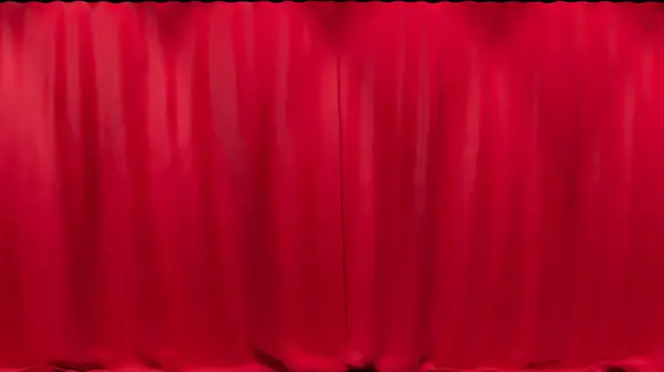 Red Velvet Curtains Theater Totally Closed All Screen — Stock Photo, Image
