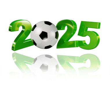 Futbol 2025 Beyaz Arkaplan Tasarımı